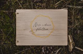 Dřevěné dřevěné fotoalbum #brown Vyberte barvu desek: Přírodní - Dub 4 mm