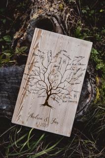 Dřevěný obraz na podpisy #strom Barva dřeva: Přírodní