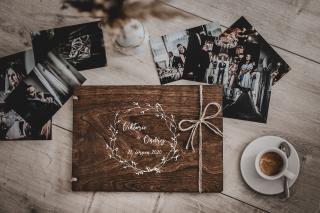 Svatební fotoalbum #boho Vyberte barvu desek: Hnědá - Bříza 6 mm