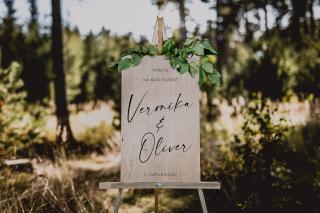 Svatební uvítací deska #welcome_2  Uvítejte Vaše hosty stylově na Vaší svatbě. Barva dřeva: Přírodní