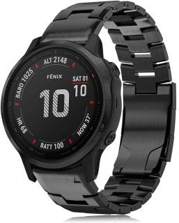 20mm T1 Titanový řemínek pro Garmin Fenix 5s/6s/7s Epix 2 Pro 42mm černý QuickFit