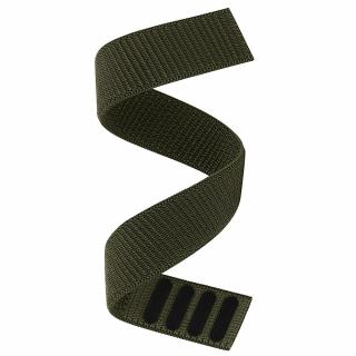 26mm Pratelný nylonový provlékací řemínek pro Garmin Fenix Enduro na suchý zip velcro UltraFit Army green