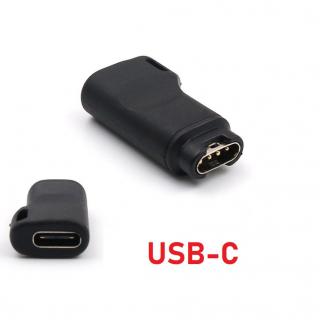 4PIN USB-C Micro USB redukce adaptér konektor nabíječka nabíjecí pro Garmin Fenix Epix 2 PRO a další USB-C