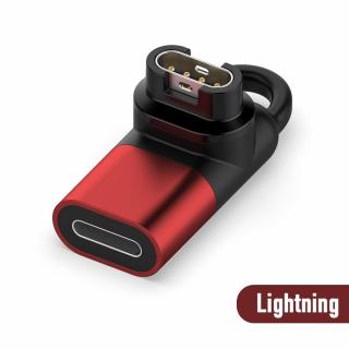 4PIN V2 90° USB-C Micro USB iPhone Lightning redukce adaptér konektor nabíječka nabíjecí pro Garmin Fenix Epix 2 PRO a další iPhone Lightning