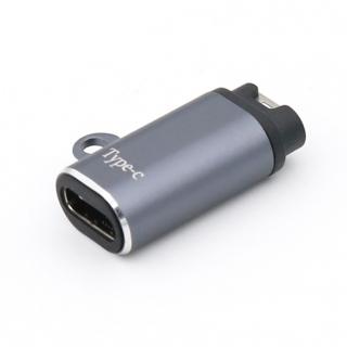 4PIN V3 90° USB-C iPhone Lightning kabel redukce adaptér konektor nabíječka nabíjecí pro Garmin Fenix Epix 2 PRO a další USB-C rovný