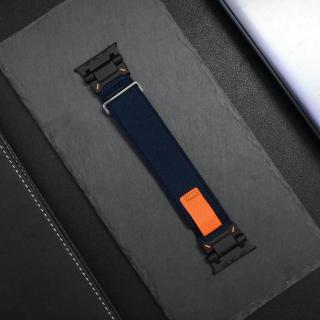 ATRAIL trailový nylonový řemínek titanové černé upínání řemínek pro Apple Watch Ultra 2 42mm 44mm 45mm 49 mm Deep modrá (černá)