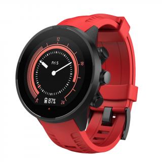 BARO 24mm silikonový řemínek pro SUUNTO 9 / SUUNTO 9 Baro Červená