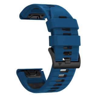 CENTRE 22mm silikonový gumový řemínek pro Garmin Fenix Epix PRO QuickFit Modrá/Černá