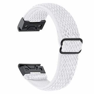 CLASP 20mm nylonový řemínek pro Garmin Fenix 5S/6S/7S QuickFit Bílá