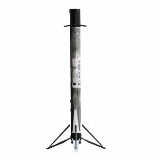 Falcon 9 Block 5 booster první stupeň SpaceX raketa reálný sběratelský model maketa rakety 21cm 1:233