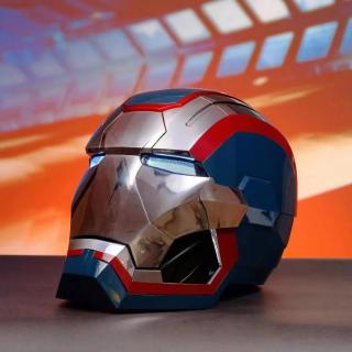 IRON MAN MK5 plně automatická elektronická otevírací helma přilba maska replika autentická cosplay MARVEL AVENGERS Modrá