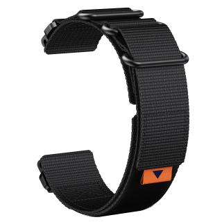 LOOP 22mm nylonový řemínek pro Garmin Fenix Epix 2 QuickFit Černá