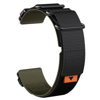 LOOP 26mm nylonový řemínek pro Garmin Fenix QuickFit Army Green/Černá