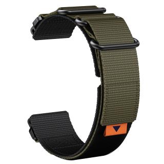 LOOP 26mm nylonový řemínek pro Garmin Fenix QuickFit Černá/Army Green