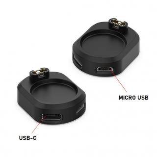 Nabíjecí rozbočovač USB-C MICRO USB kabel nabíječka dok se základnou redukce adaptér pro Garmin Fenix