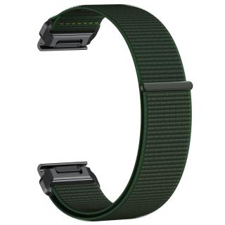 NYLON 20mm černý bílý růžový zelený nylonový řemínek pro Garmin Fenix 5s/6s/7s na suchý zip velcro QuickFit Army Green/Černá QuickFit