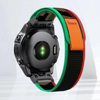 Nylonovej barevnej řemínek na sucháč 22mm pro Garmin Fenix Epix 2 QuickFit 09