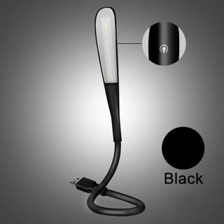 Ohebná Mini LED žárovka noční lampička světlo do USB bílá Černá