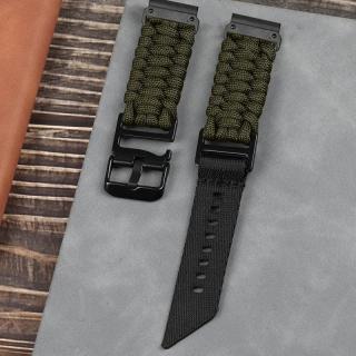 PARACORD nylonový 20mm řemínek pro Garmin Fenix 5s/6s/7s QuickFit Army green