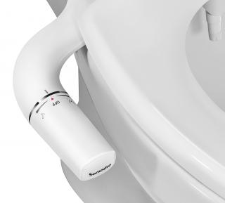 Přídavný bidet na wc bidetový nástavec mechanický bidet dvě trysky SAMODRA 03