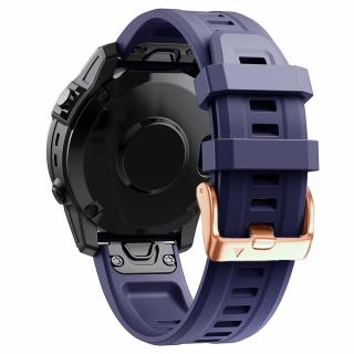 SEVEN 20mm ROSE GOLD silikonový řemínek pro Garmin Fenix fialový QuickFit