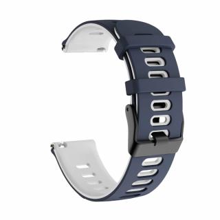 Silikonový gumový řemínek 20mm Coros Apex Garmin Forerunner 245 / 55 / 645/ Samsung Galaxy Watch 4 Modrá