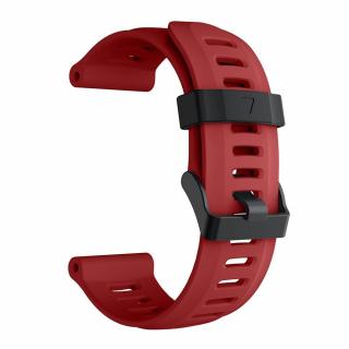 Silikonový gumový řemínek AXIS pro Garmin Fenix 26 mm červený
