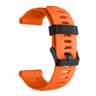 Silikonový gumový řemínek AXIS pro Garmin Fenix 26 mm oranžový