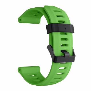 Silikonový gumový řemínek AXIS pro Garmin Fenix 26 mm světle zelený