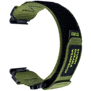 STURDY 22mm robustní nylonový prošívaný řemínek pro Garmin Fenix Epix 2 QuickFit Army green