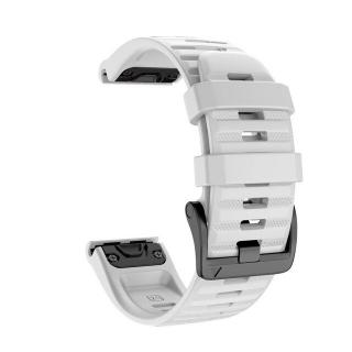 WAVE 22mm silikonový gumový řemínek pro Garmin Fenix bílý EASYFIT/QUICKFIT