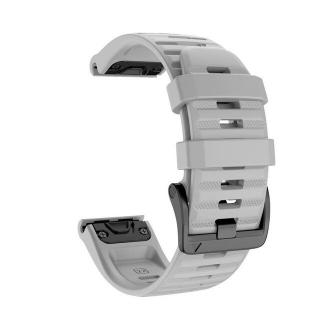 WAVE 22mm silikonový gumový řemínek pro Garmin Fenix šedý EASYFIT/QUICKFIT
