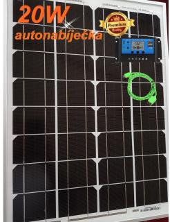 Solární autonabíječka 20W