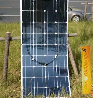 Solární panely a měniče Solární panely: 100W flexi panel ohebný