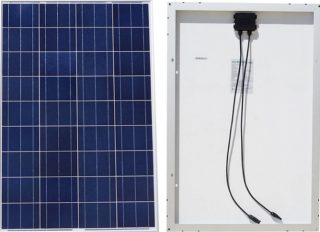 Solární panely a měniče Solární panely: 100W polykrystal