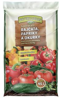Substrát pro rajčata, papriky, okurky 45L (NATUREGARDEN® GREEN - BIO řada)