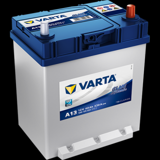 VARTA 12V-40Ah BLUE dynamic (A13) - P - úzký kontakt spodní úchyt (187x140x227 mm)
