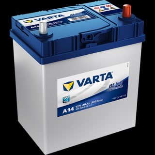 VARTA 12V-40Ah BLUE dynamic (A14) - P - úzký kontakt (187x127x227 mm)