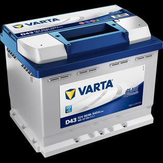 VARTA 12V-60Ah BLUE dynamic (D43) - L (242x175x190 mm)