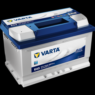 VARTA 12V-72Ah BLUE dynamic (E43) - P - nízká (278x175x175 mm)