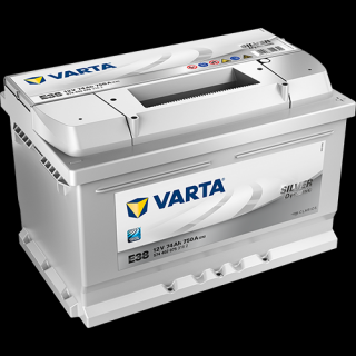 VARTA 12V-74Ah SILVER dynamic (E38) - P - nízká (278x175x175 mm)