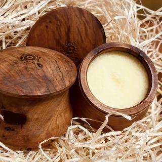 100% BIO Bambucké máslo nilotica v dřevěném kelímku