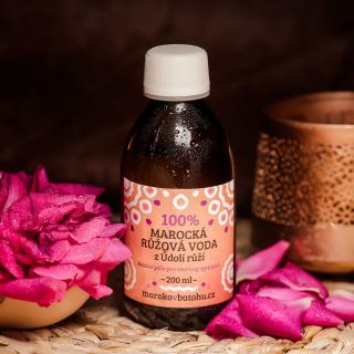 BIO 100% marocká květová voda (damašská růže) 200 ml