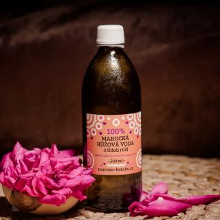 BIO 100% marocká květová voda (damašská růže) 500 ml