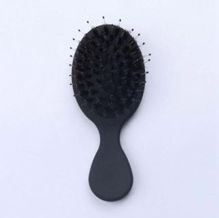 B2B Kartáč na vlasy s přírodními štětinami antistatický Barva: Černá