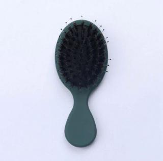B2B Kartáč na vlasy s přírodními štětinami antistatický Barva: Zelená