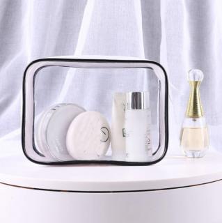 B2B Luxus Průhledná kosmetická taštička bílá 17 x 12 x 6 cm