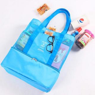 B2B Plážová taška s termo přihrádkou Barva: Modrá