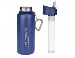 LifeStraw GO2 Stainless Steel, 0,7 l Barva: Modrá