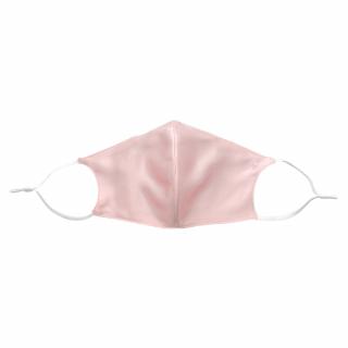 Hedvábná rouška LOVESILK s kapsou na filtr růžová